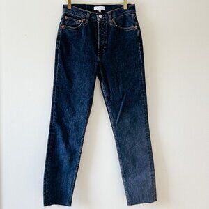 NWT RE/DONE 90s High Rise Jeans in Stone Noir Size 27